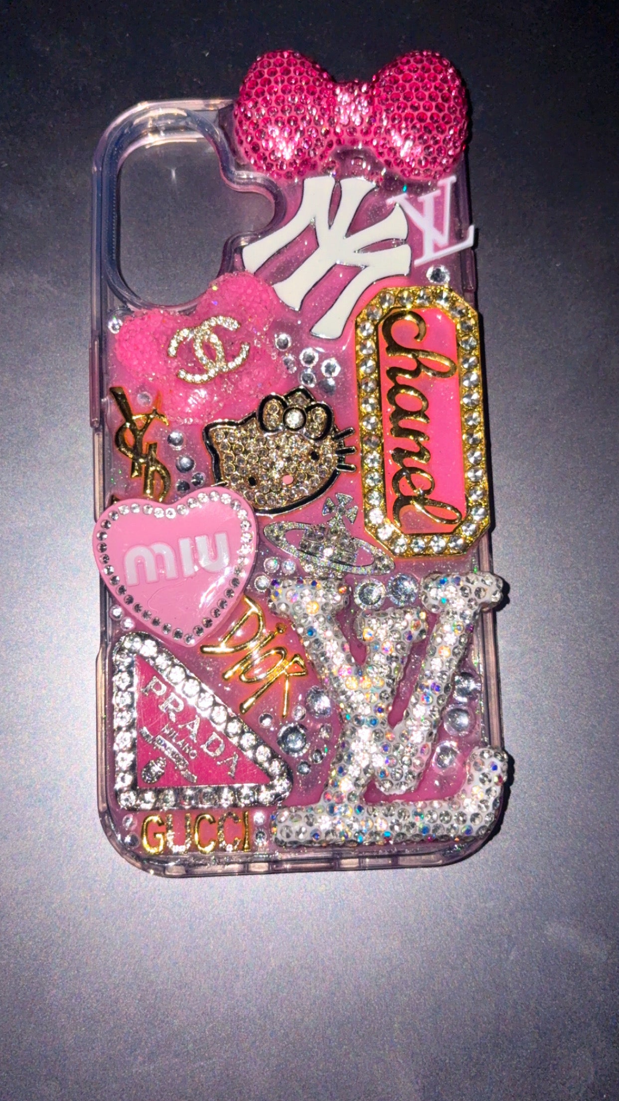 💗 Blinged Out Pink Junk Case